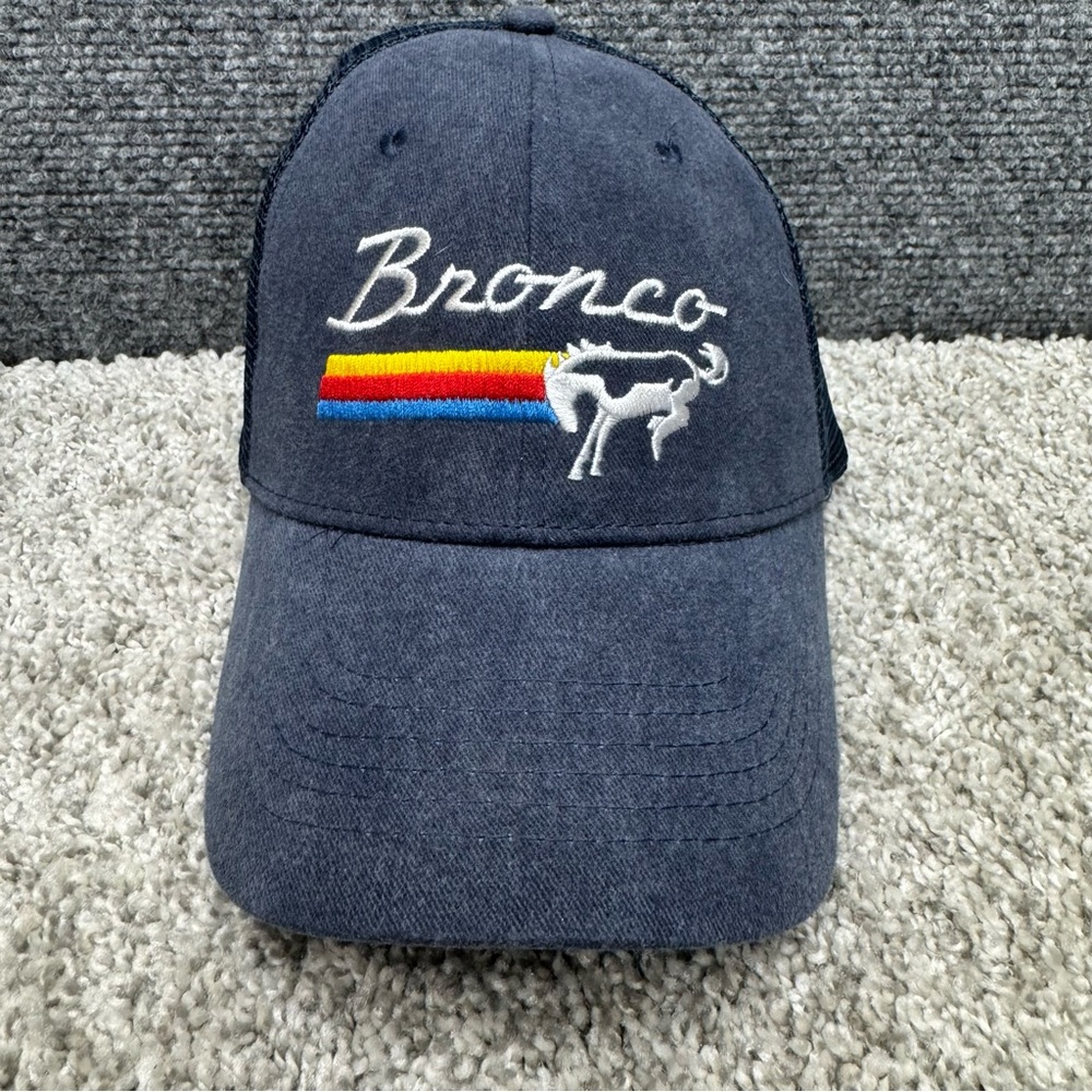 Ford Bronco Hat baseball cap snapback Blue one size